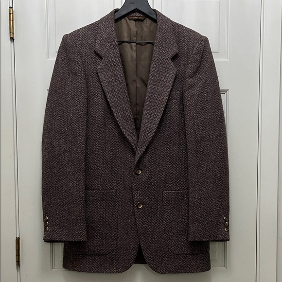 Daniel Hechter Other - Vintage Dayton's Daniel Hechter Brown Wool Herringbone Blazer - Size Large